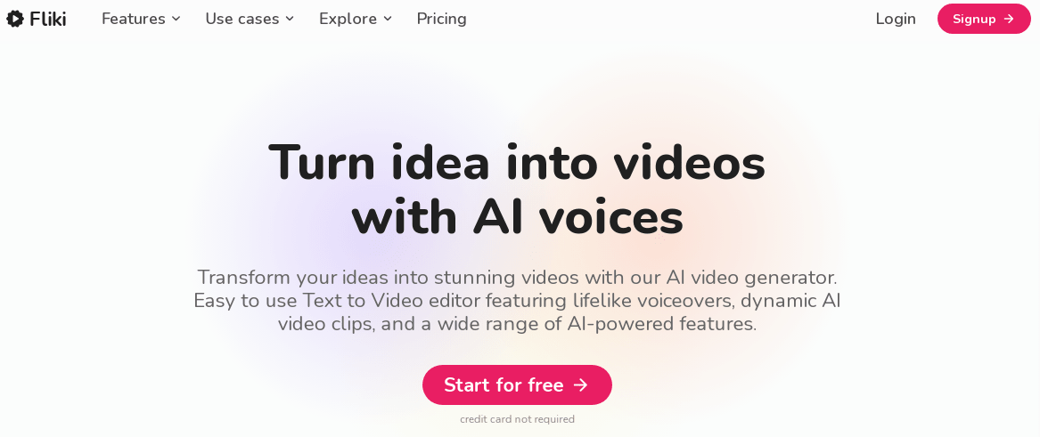 Fliki AI Video tool