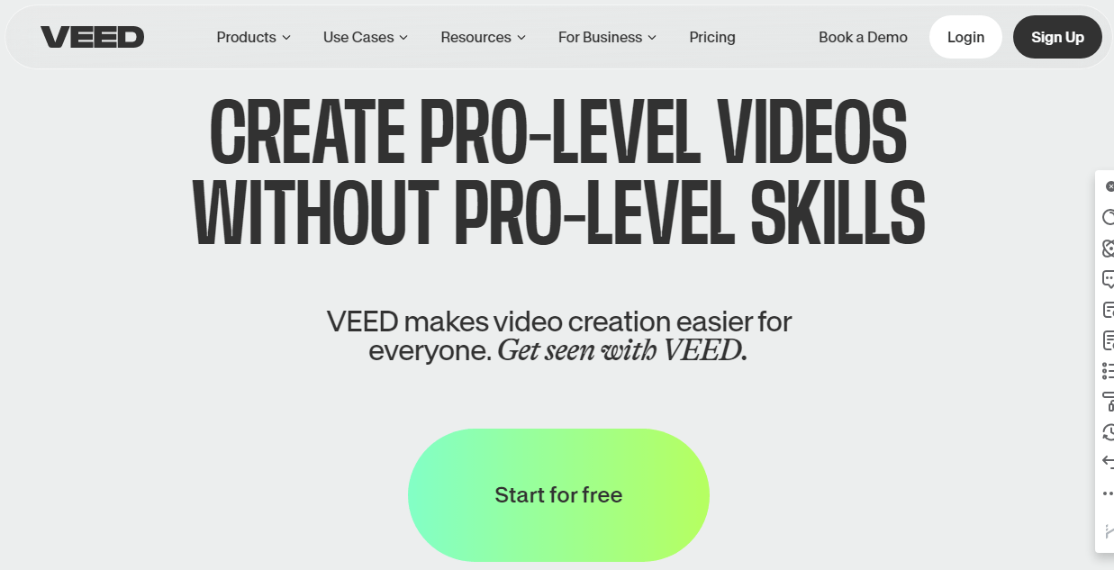 Veed AI video tool