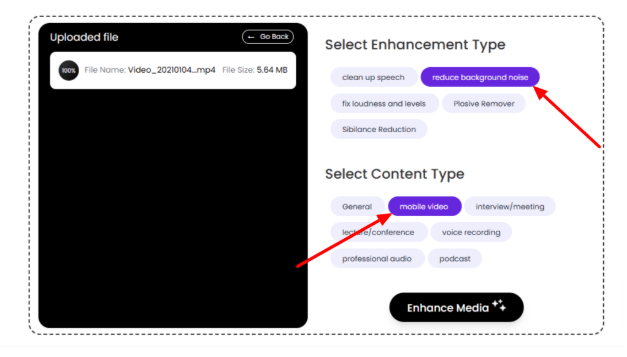 Selecting the Enhancement and Content