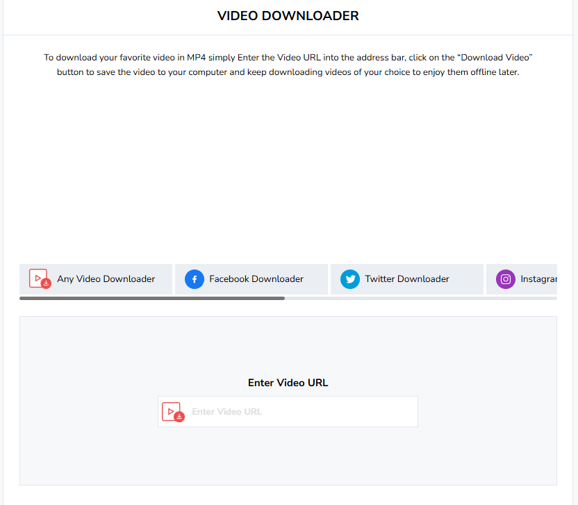 SmallSEOTools.com Video Downloader