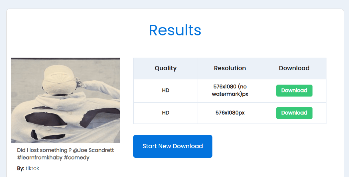 Dupichecker Downloader Result