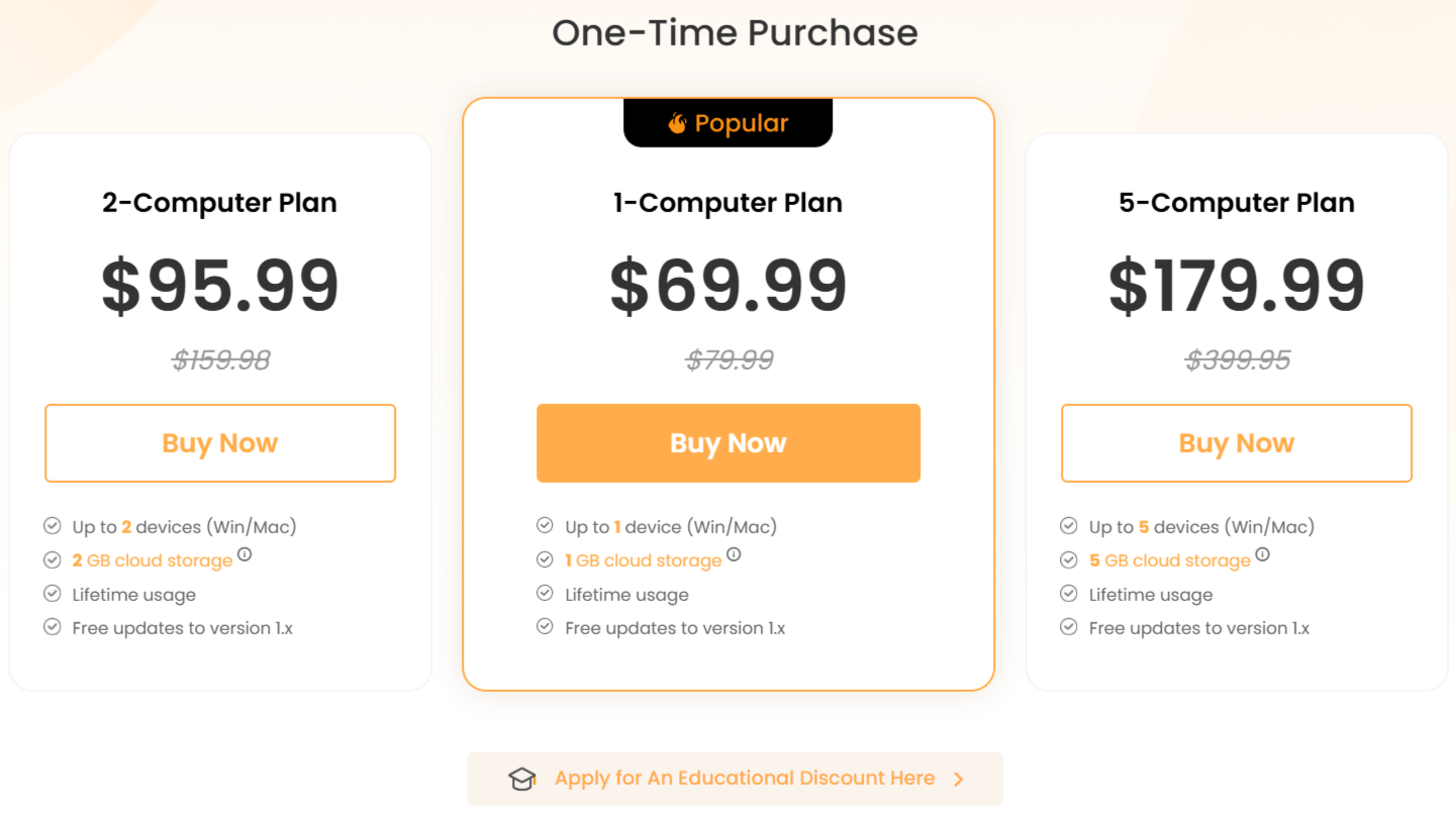FocuSee Pricing