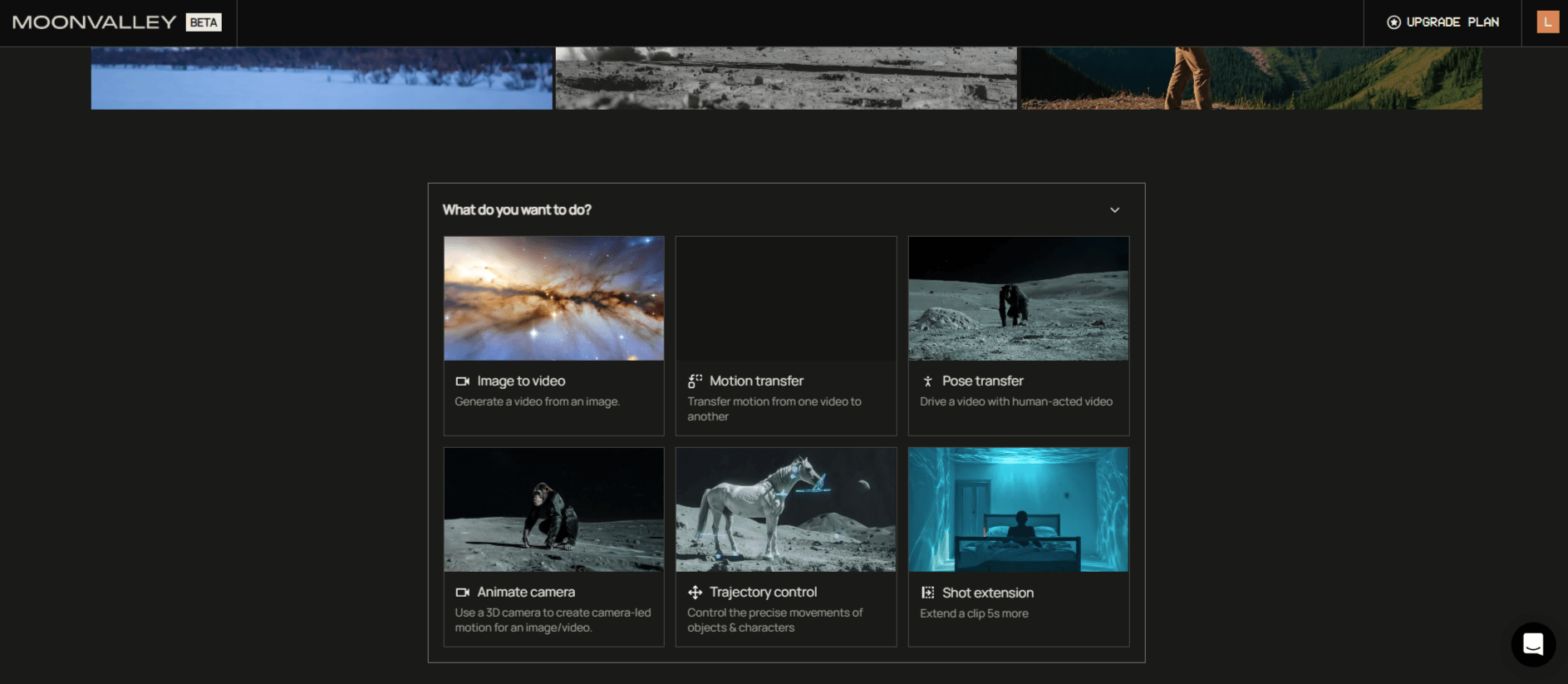 Moonvalley AI Dashboard