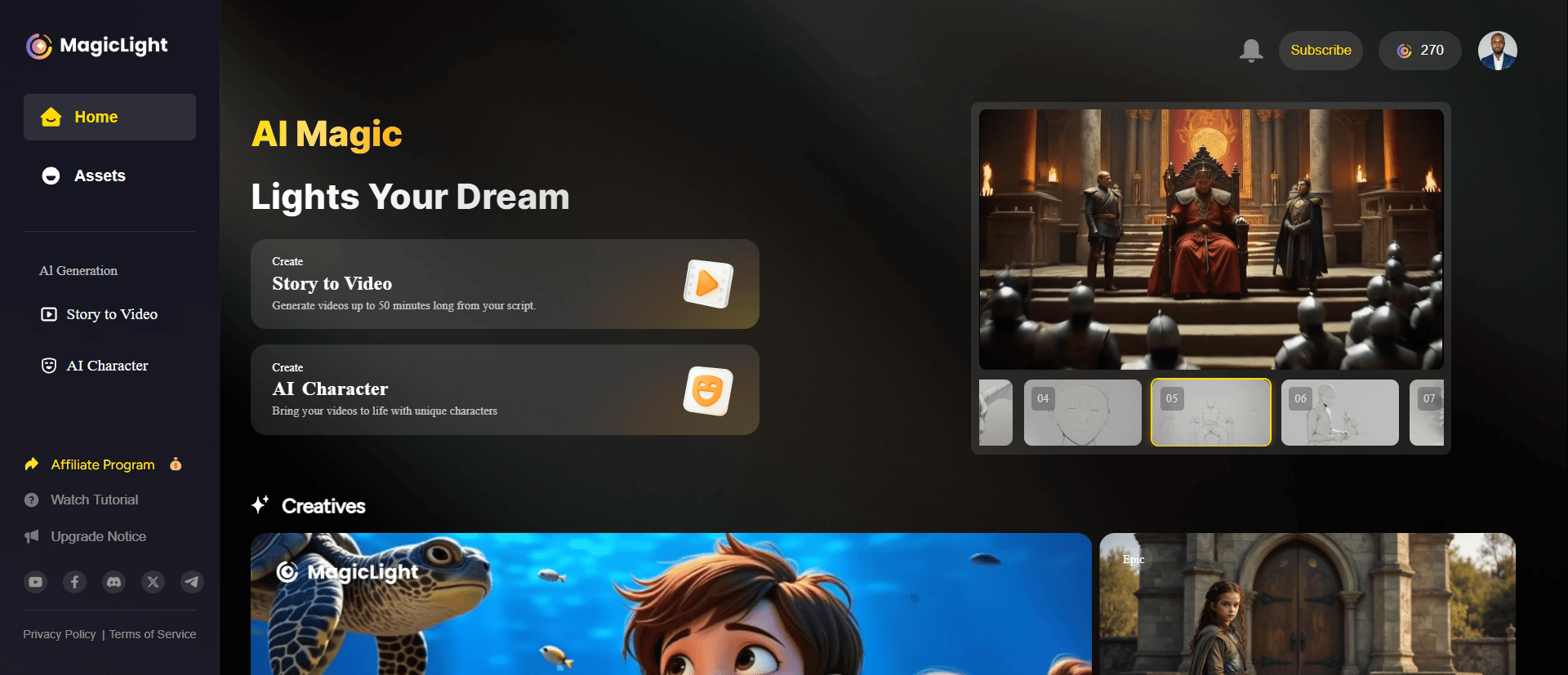 Magic Light AI Dashboard