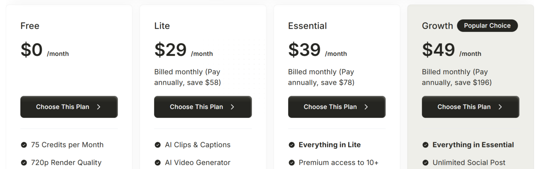 Quso AI Pricing and Plans