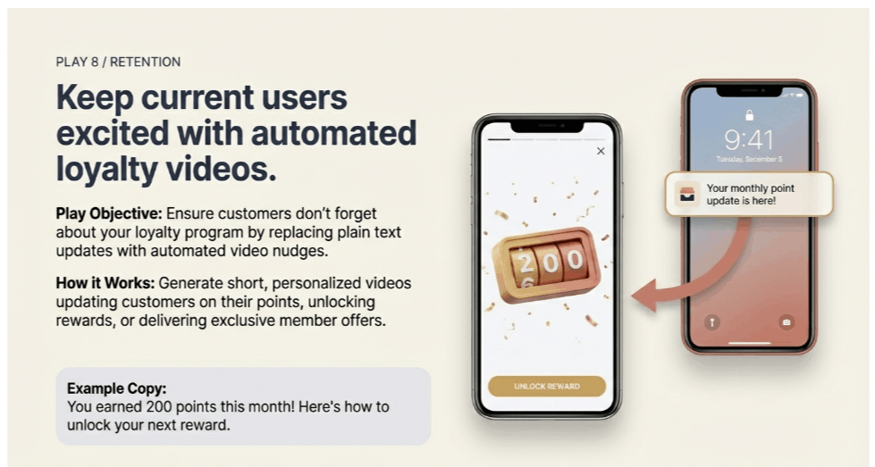A screenshot showing automated AI royalty video workflow