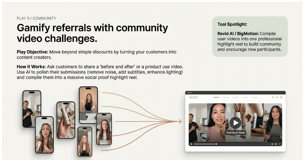 Running video challenge to boost your referral program
