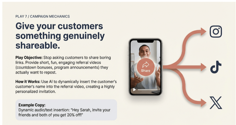 Creating a sharable referral campaing using AI video generators