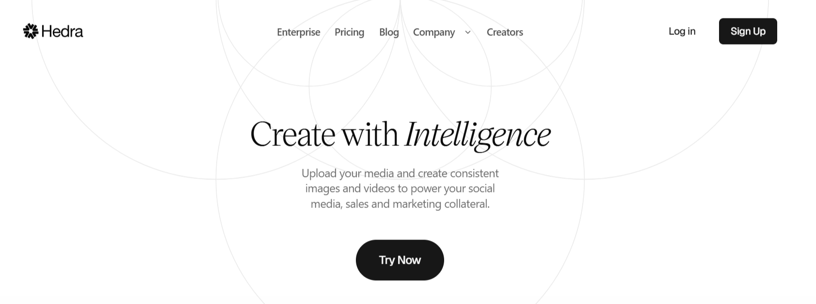 Hedra AI homepage screenshot