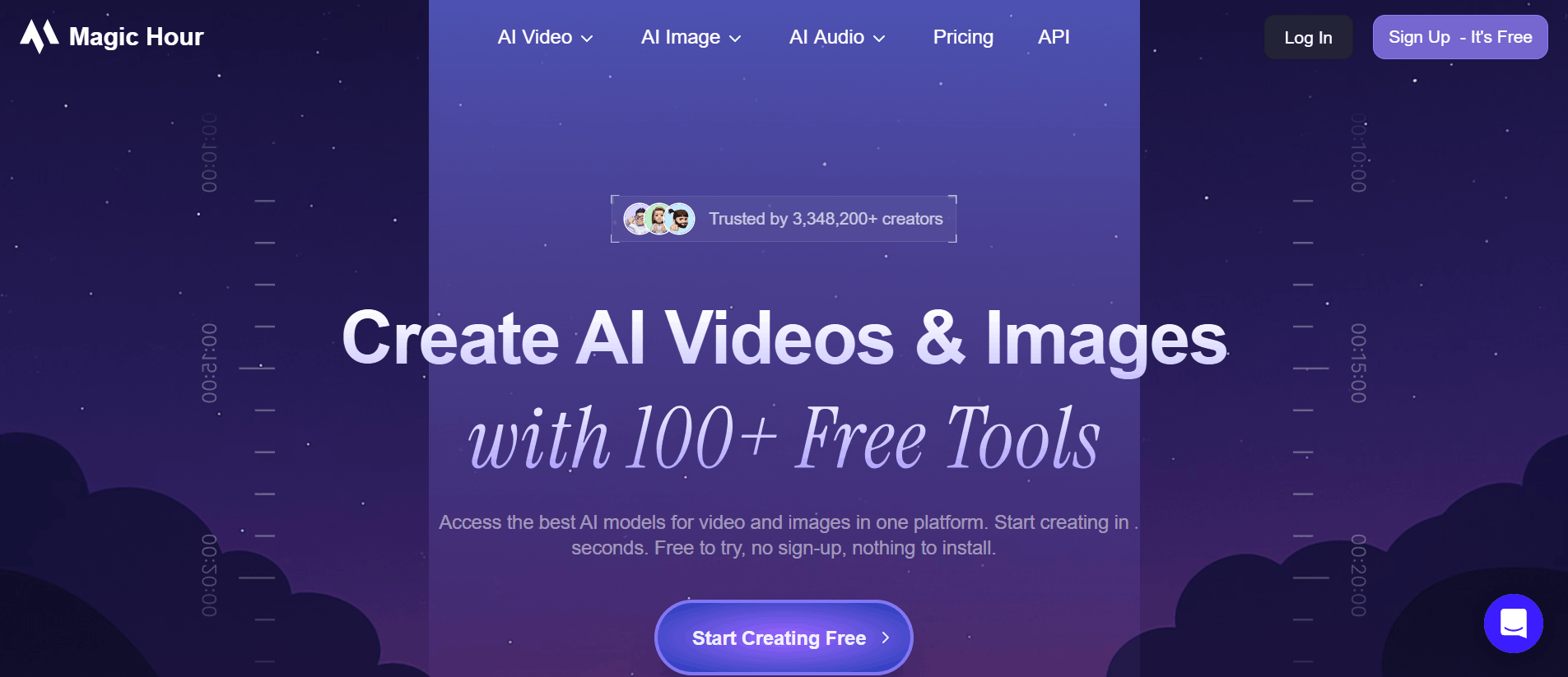 Magic Hour AI website