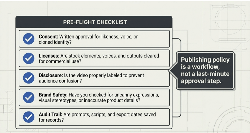 AI video checklist