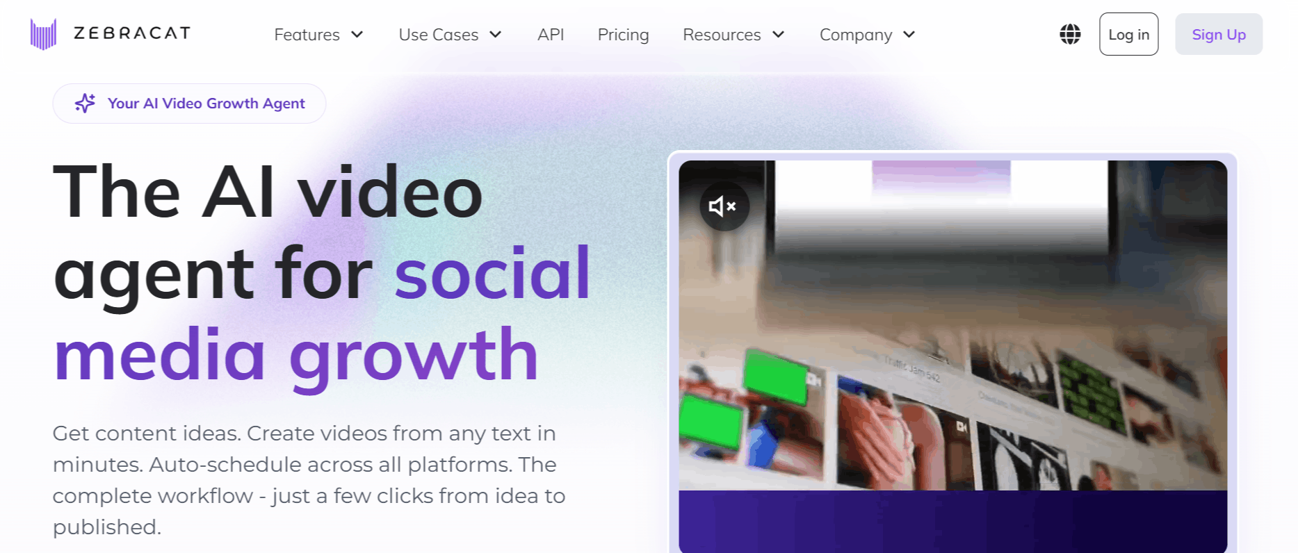 Zebracat AI Homepage
