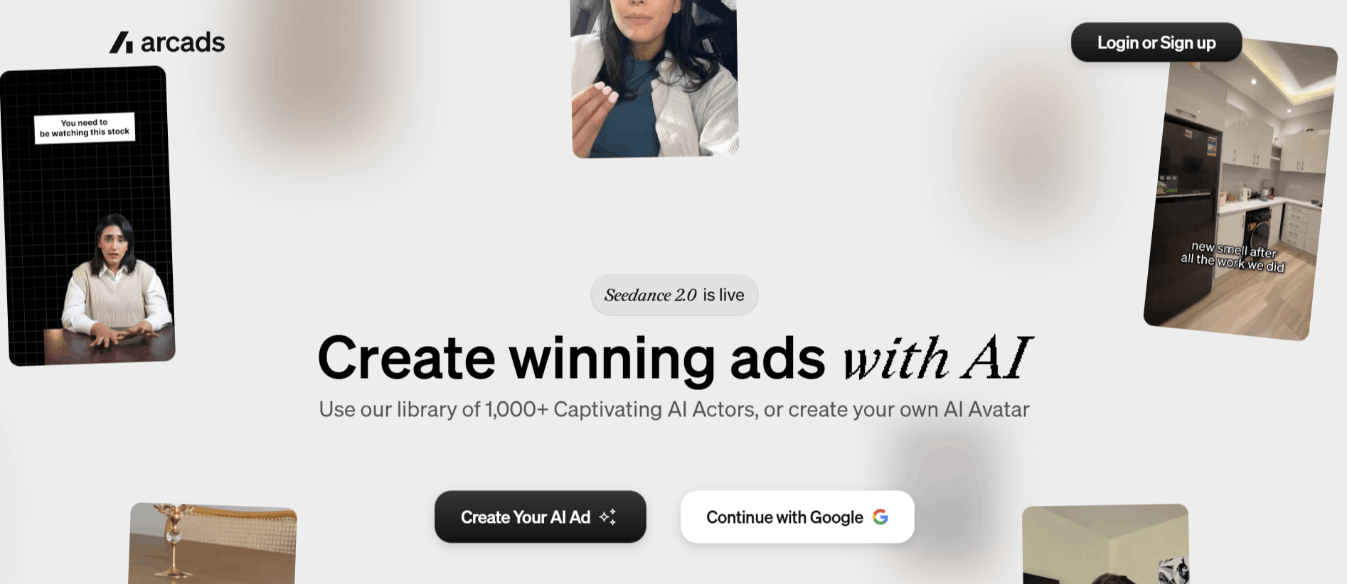 Arcads AI Website