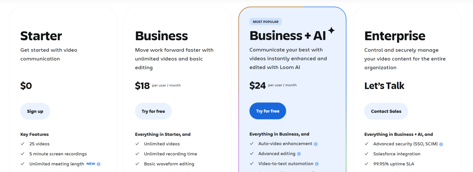 Loom AI Pricing
