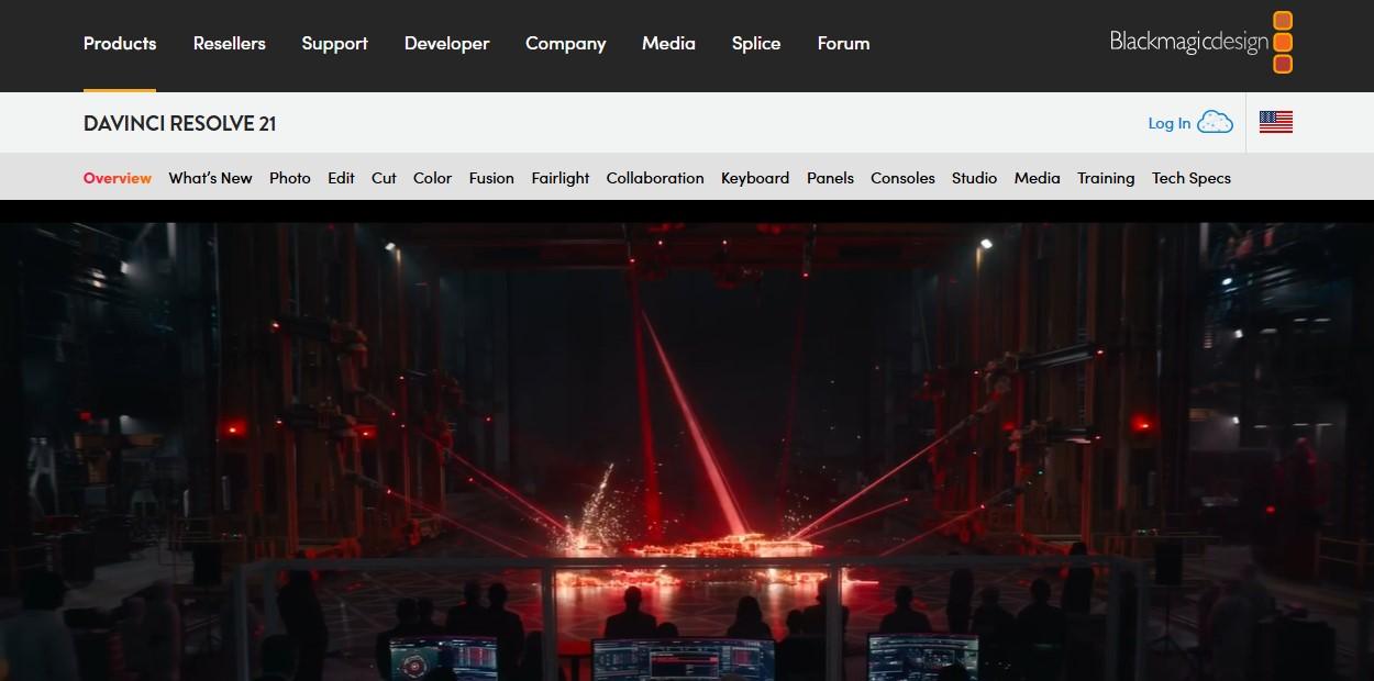 DaVinci Resolve video editor