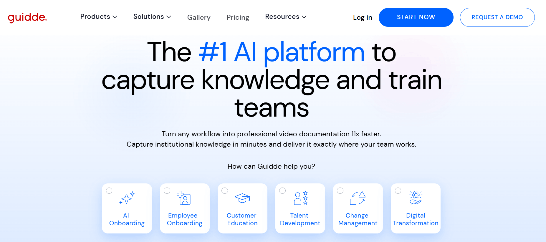 Guidde AI Website