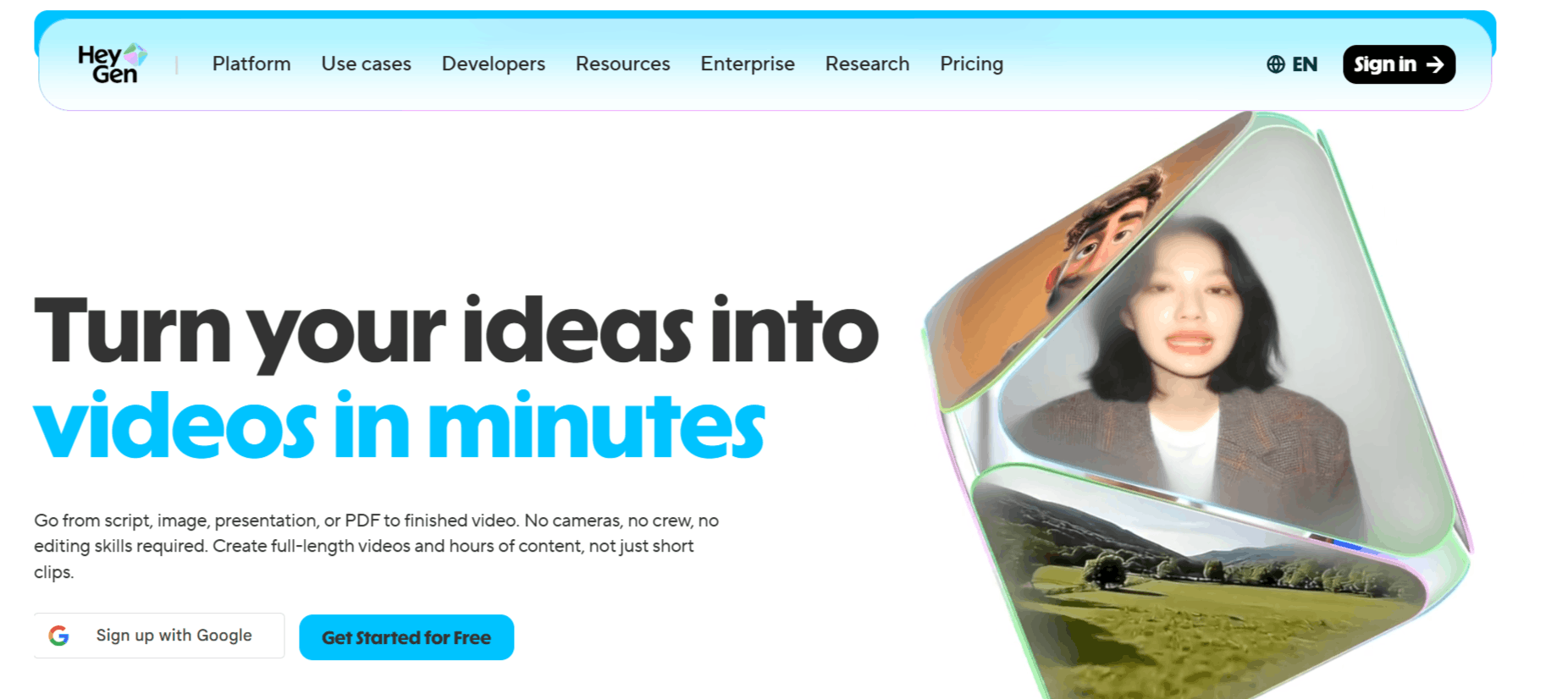 HeyGen website